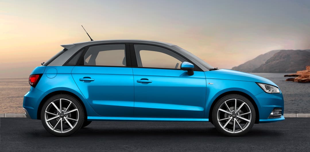 Audi A1 Sportback (8X) '2014-18 вид сбоку