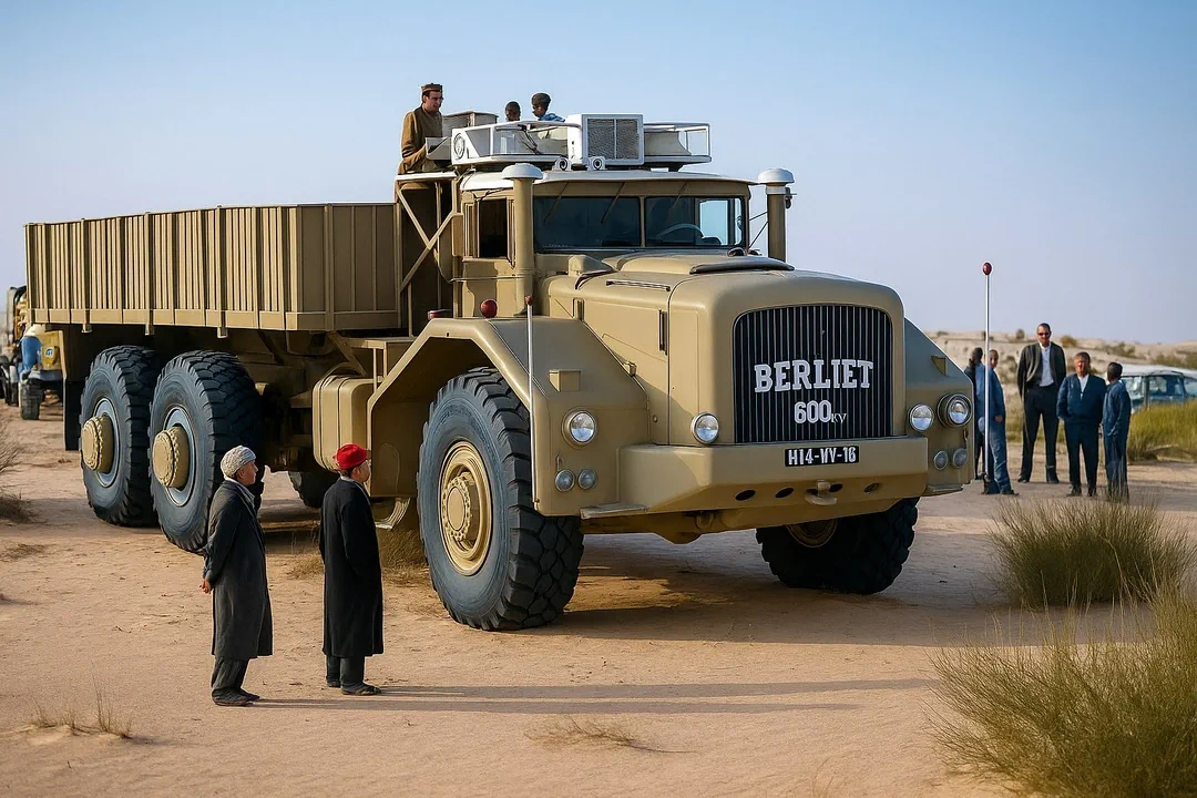 Грузовик Berliet T100 в пустыне