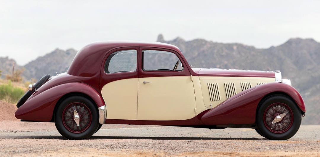 Bugatti Type 57 Pillarless Sports Coupe by Graber '1937 вид сбоку