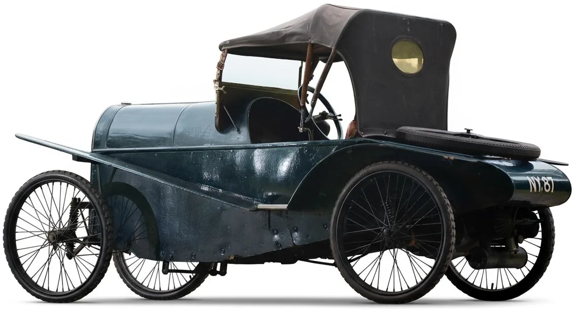Carden 7 Cyclecar '1921 вид сбоку под углом