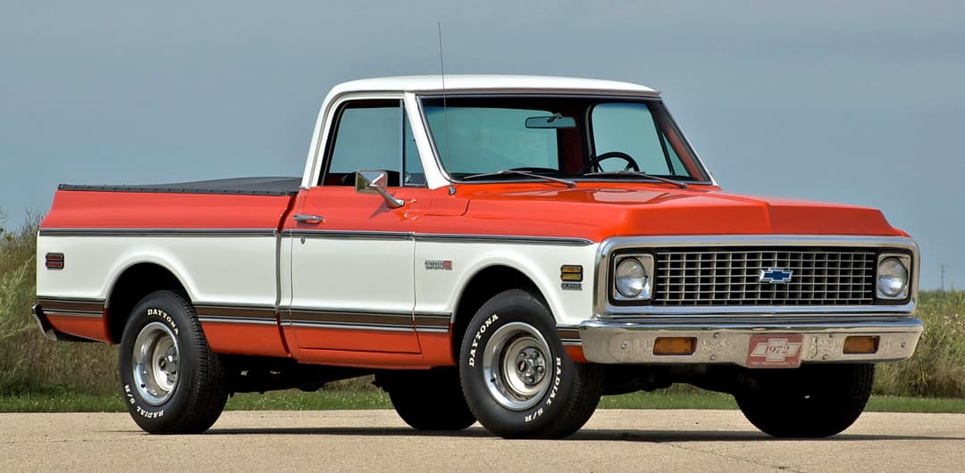 Chevrolet C10 Cheyenne Fleetside Pickup Truck '1971-72 вид спереди
