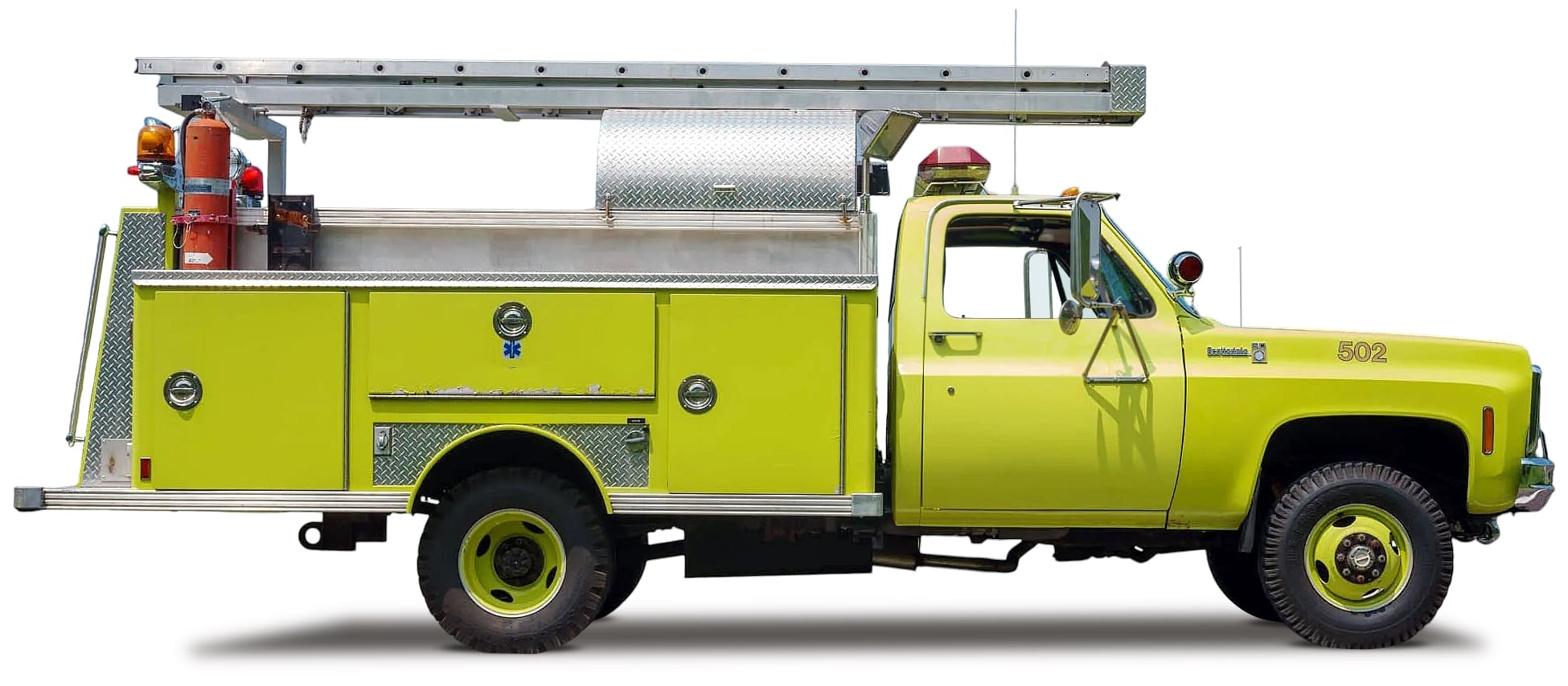 Chevrolet K30 Scottsdale Dually Fire Truck '1980 вид сбоку
