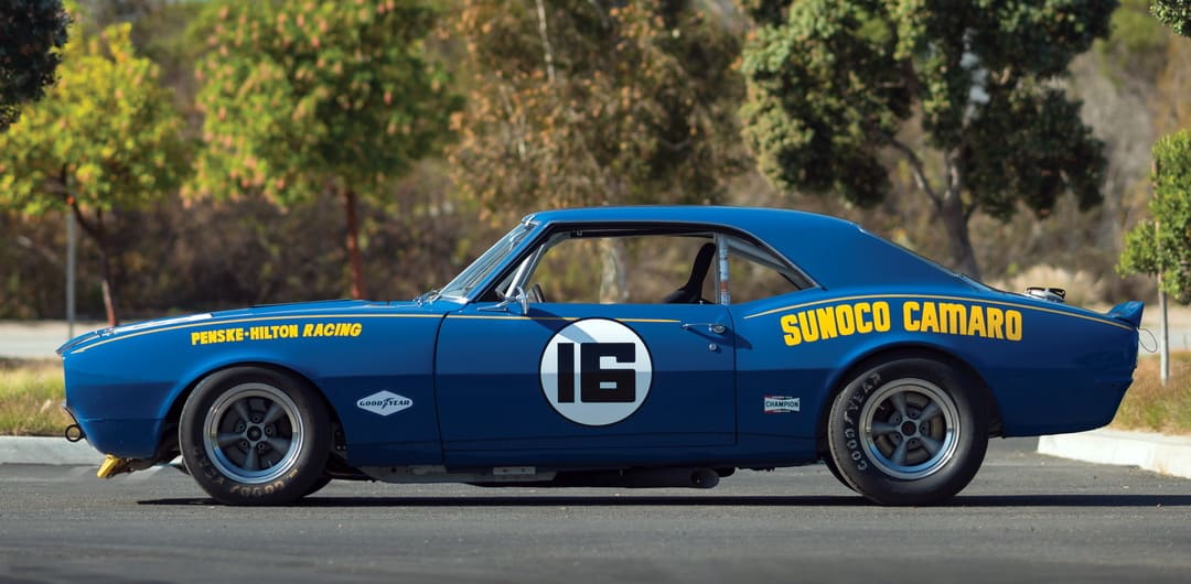 Chevrolet Camaro Z/28 Penske/Sunoco Trans Am '1968 вид сбоку