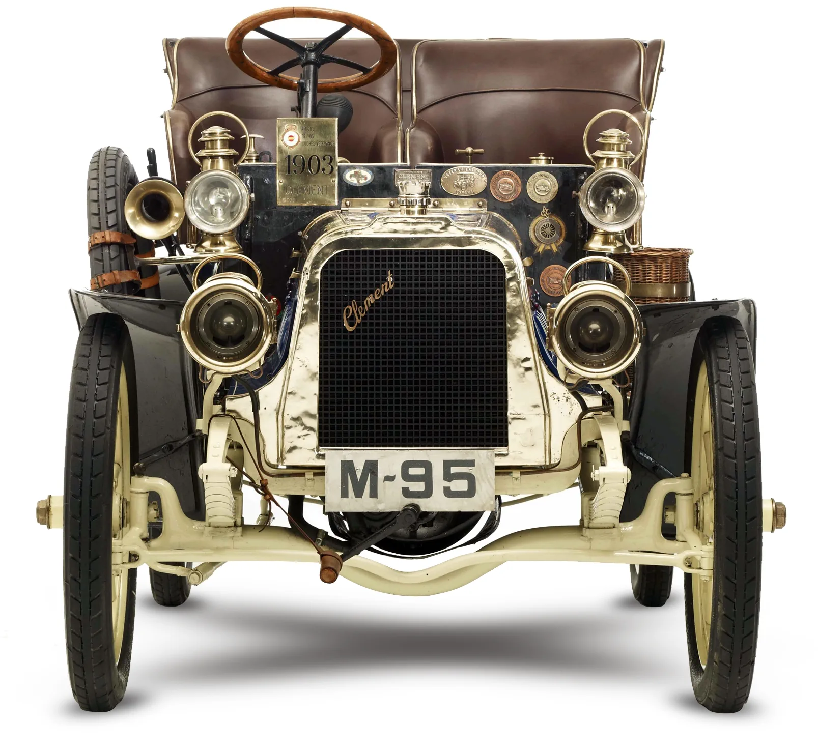 Clément Type AC4R 12/16 HP Rear-Entrance Tonneau '1902–03 вид спереди