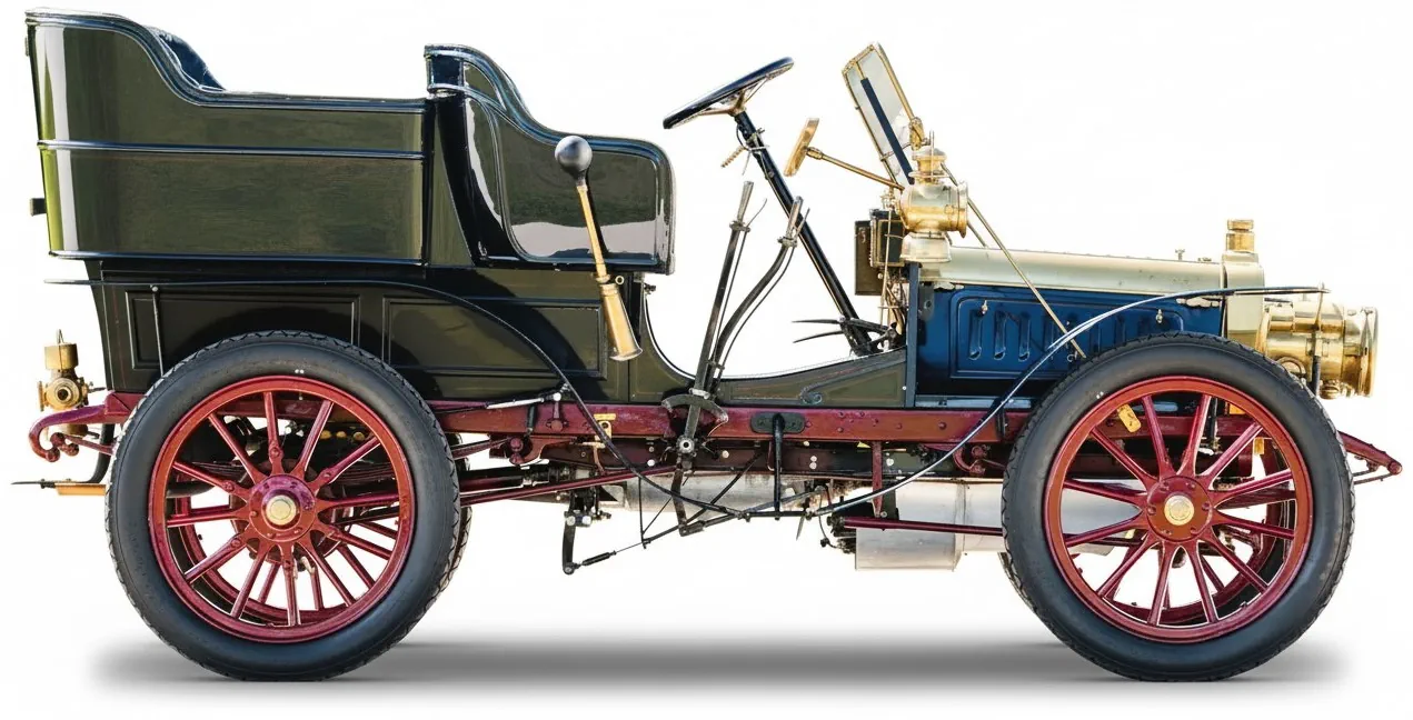 Clément 12/16 HP Rear-Entrance Tonneau '1903 вид сбоку