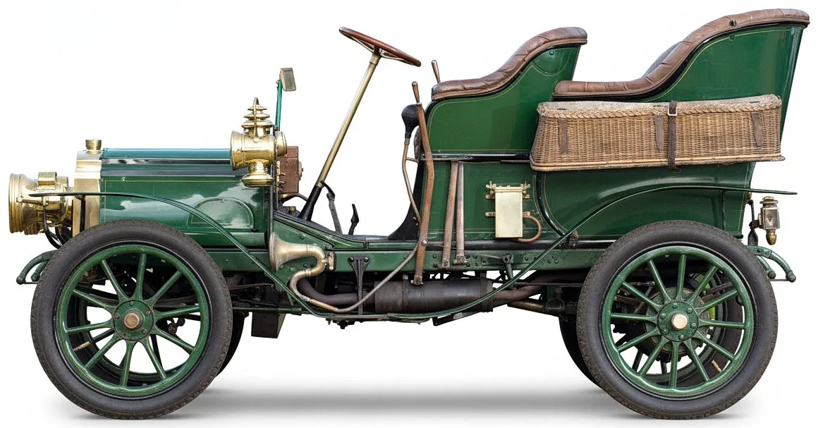 Columbia Mark XLIII Two-Cylinder Rear Entrance Tonneau '1904 вид сбоку