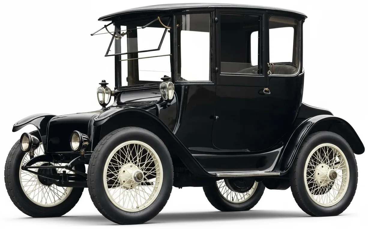 Ретро электрокар Detroit Electric Model 57 Brougham '1916