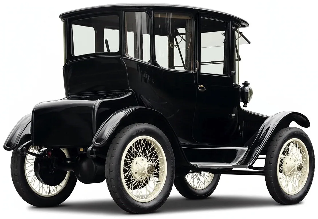 Detroit Electric Model 57 Brougham '1916 вид сбоку под углом