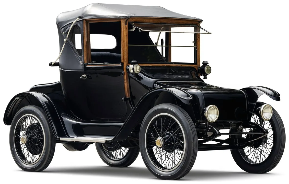 Detroit Electric Model 62A Cabriolet '1916 вид спереди под углом