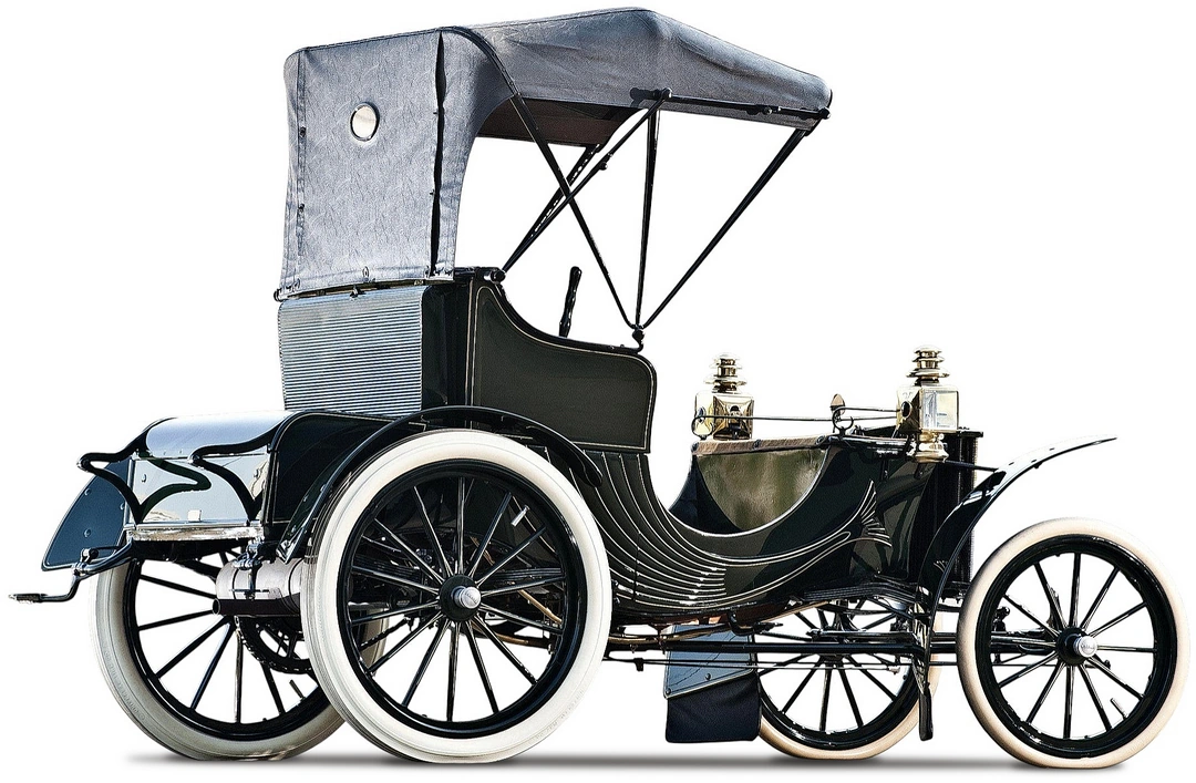 Duryea Phaeton '1901 вид сбоку под углом