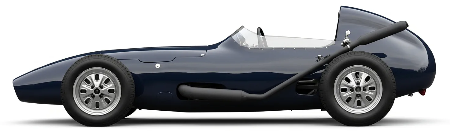Британский гоночный авто Elva 100 Formula Junior Racing Single-Seater '1959, вид сбоку