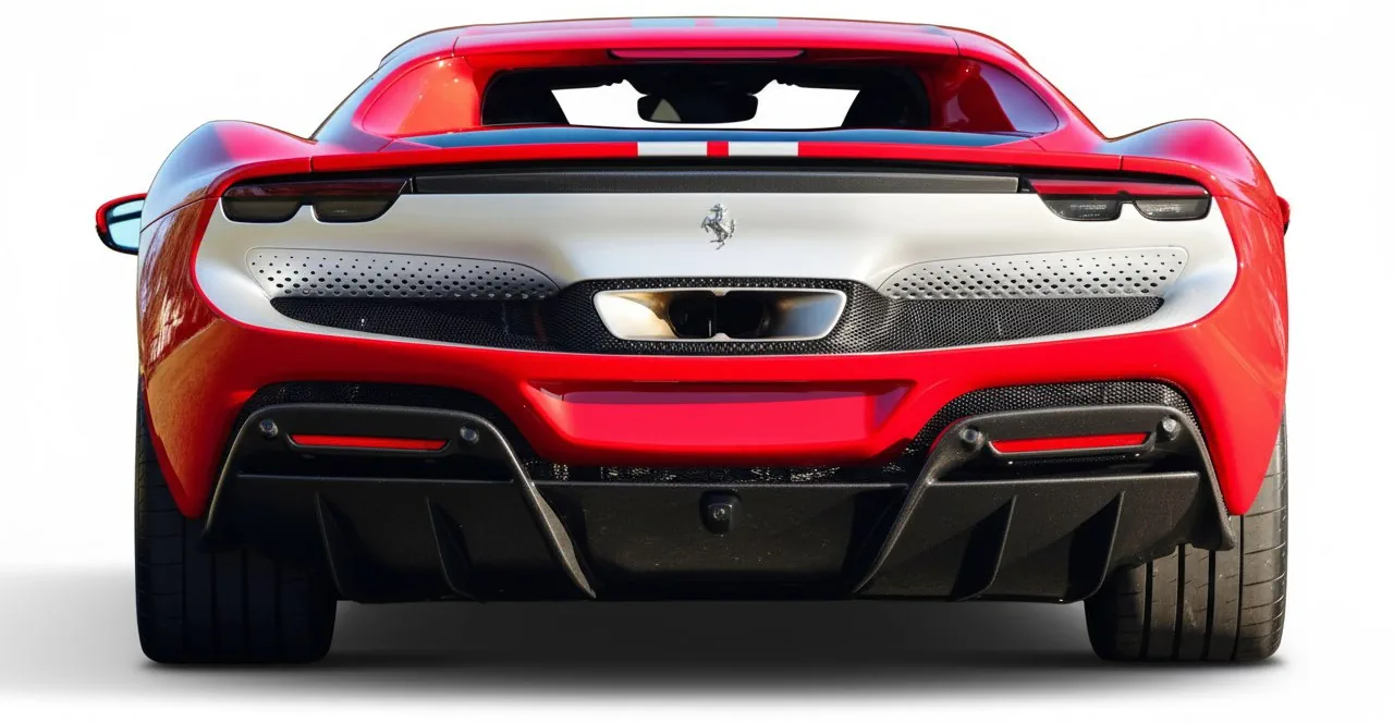 Ferrari 296 GTB Assetto Fiorano '2023 вид схади