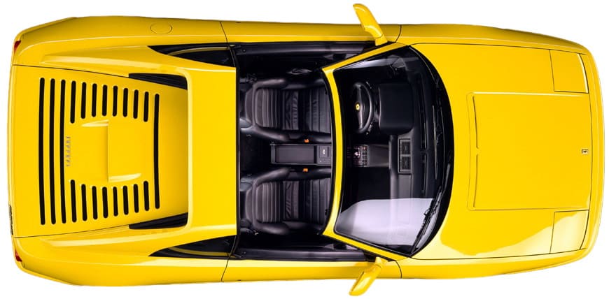 Ferrari F355 GTS Targa '1994–99 вид сверху