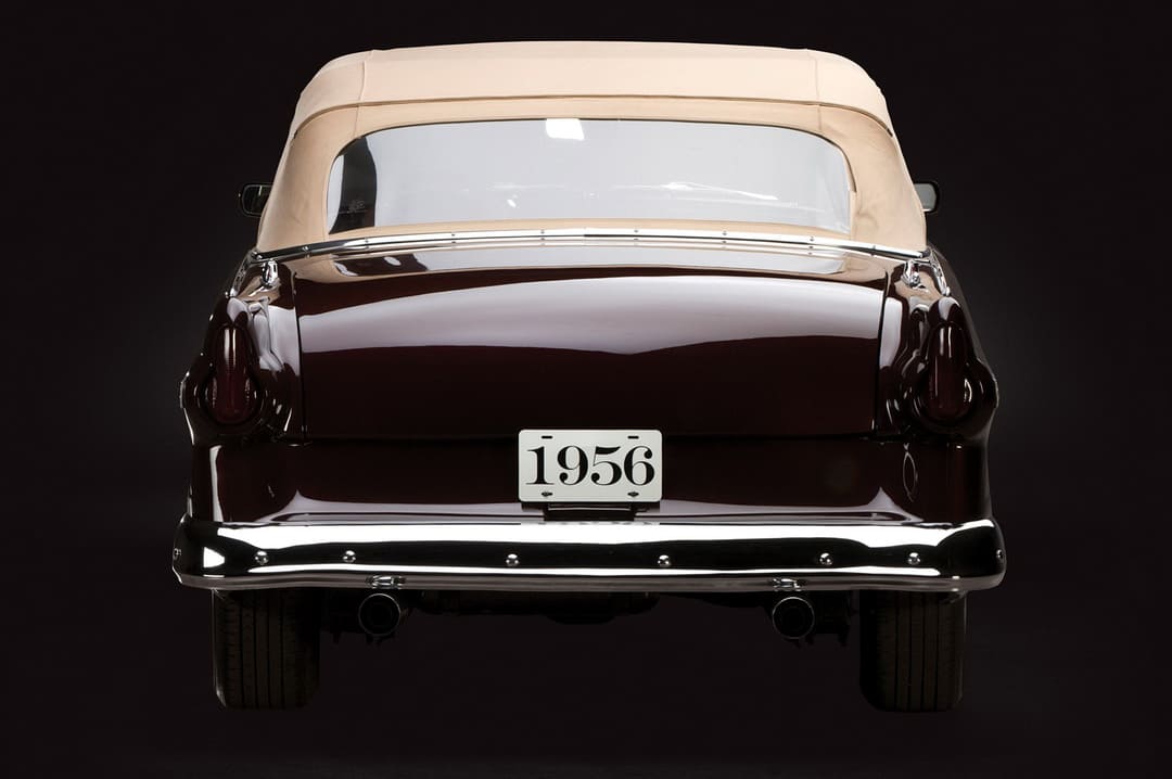 Ford Fairlane Sunliner Convertible Custom (76B) '1955 вид сзади