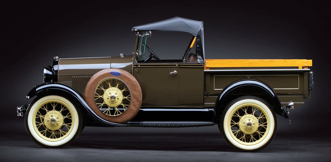 Ford Model A Roadster Pickup (76A-78A) '1927–29 вид сбоку