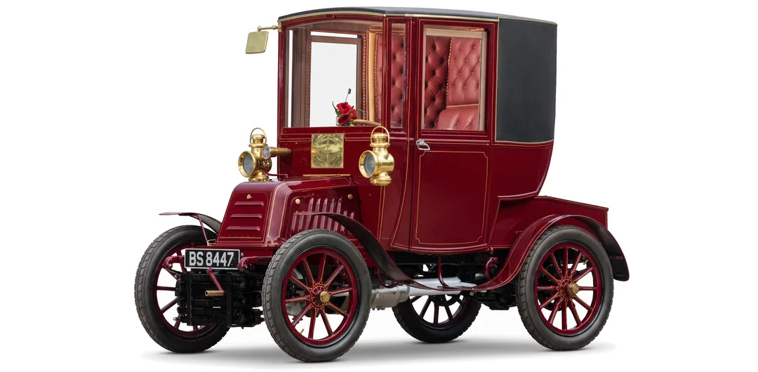 Georges Richard Type H 10hp 1903 — брогам — белый фон