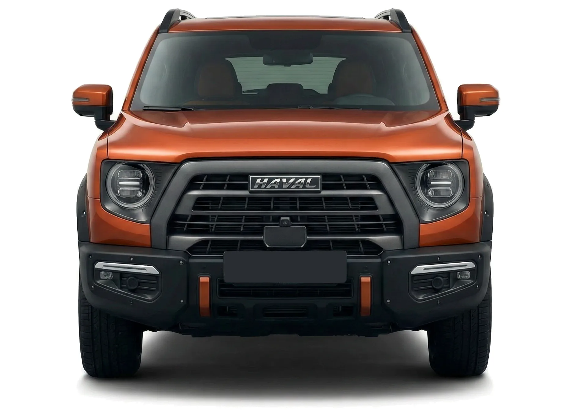 Haval Dargo X 2023 — кроссовер — белый фон — вид спереди