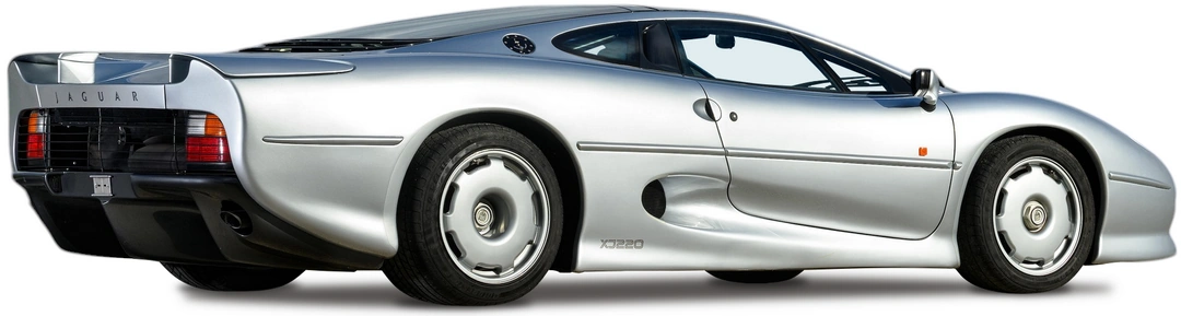 Jaguar XJ220 '1994 вид сбоку под углом