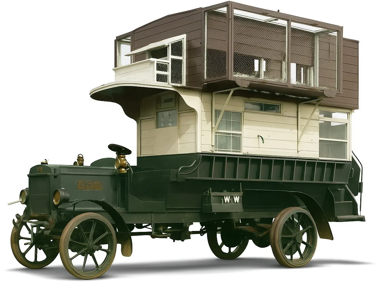 Старинный автобус LGOC B-Type 'Pigeon Bus' '1911