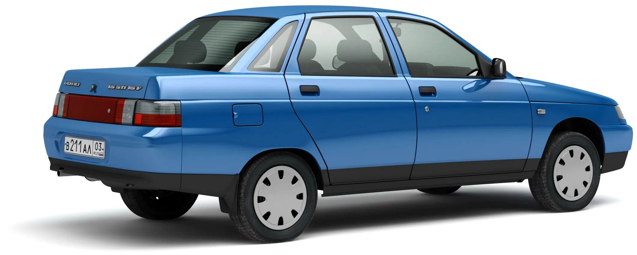 Автомобиль Lada 110 (2110) '1995–2007, вид сбоку под углом