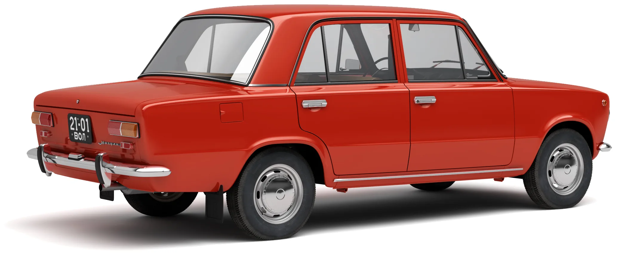 Автомобиль ВАЗ-2101 '1970–83, вид сбоку под углом