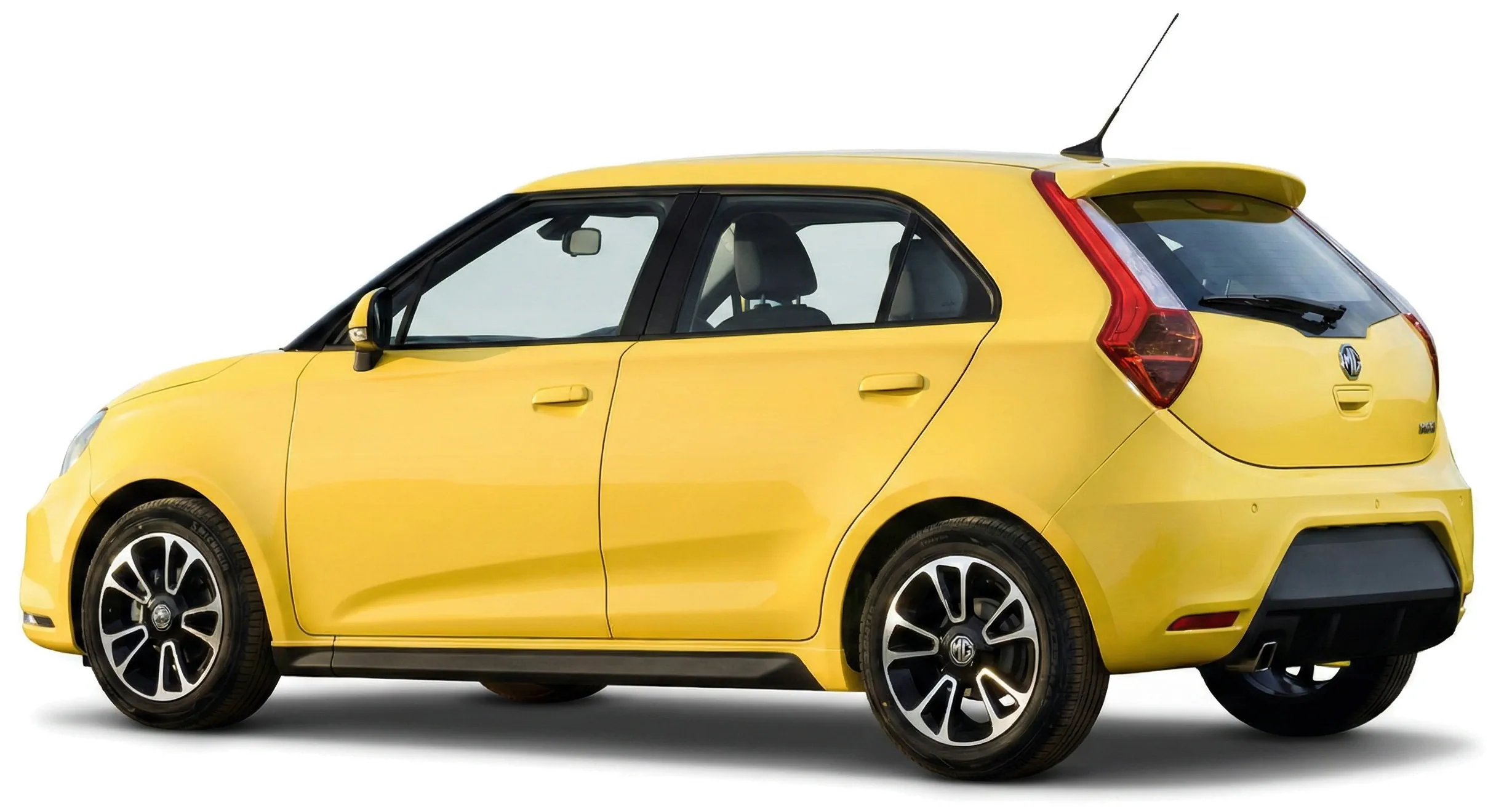 Автомобиль MG3 3Style (ZP11) '2013–18, вид сбоку под углом, на белом фоне