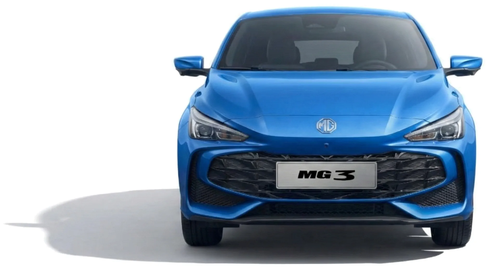Хэтчбек MG 3 (ZP22) '2024–н.в., вид спереди, на белом фоне