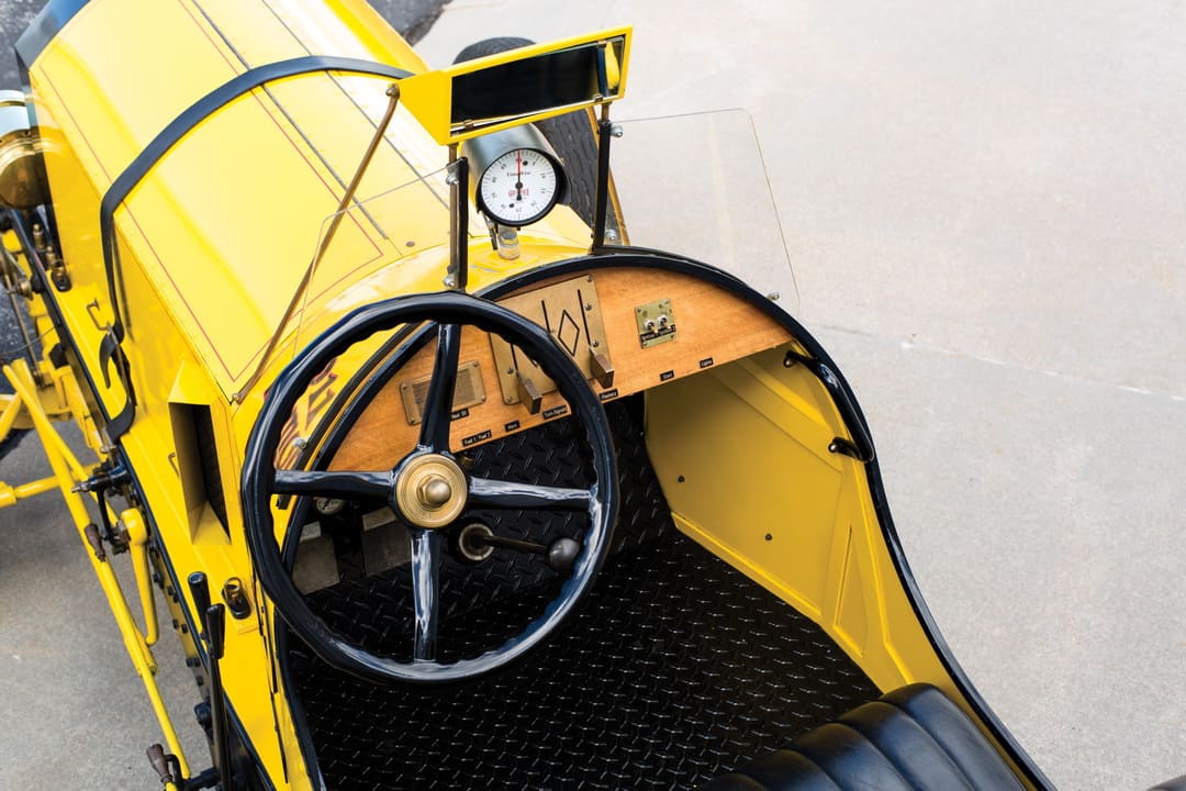 Место водителя в гоночном автомобиле Marmon Wasp '1911 года
