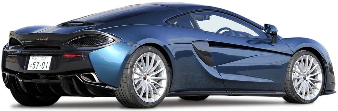 McLaren 570GT '2016–21 вид сбоку под углом