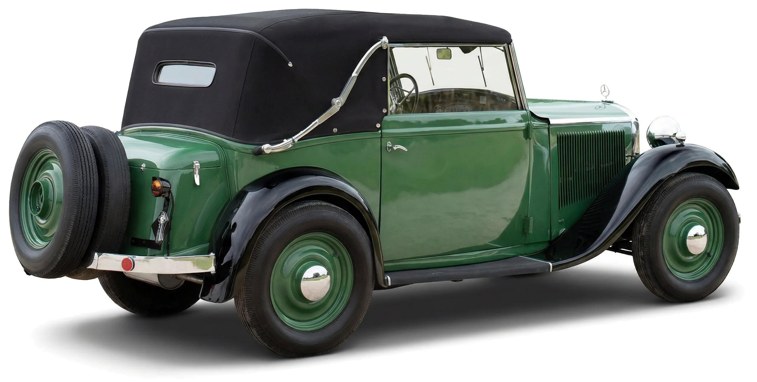 Автомобиль Mercedes-Benz 170 Cabriolet C (W15) '1934–35, вид сбоку под углом