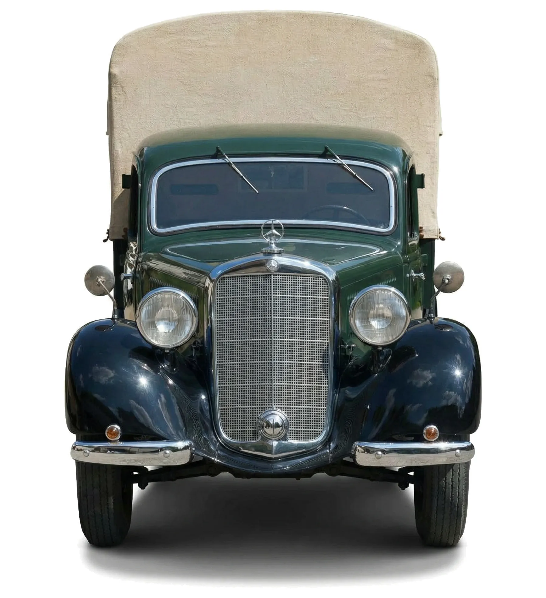 Автомобиль Mercedes-Benz 170 V Pritschenwagen (Bm.136.015) '1947–49, вид спереди