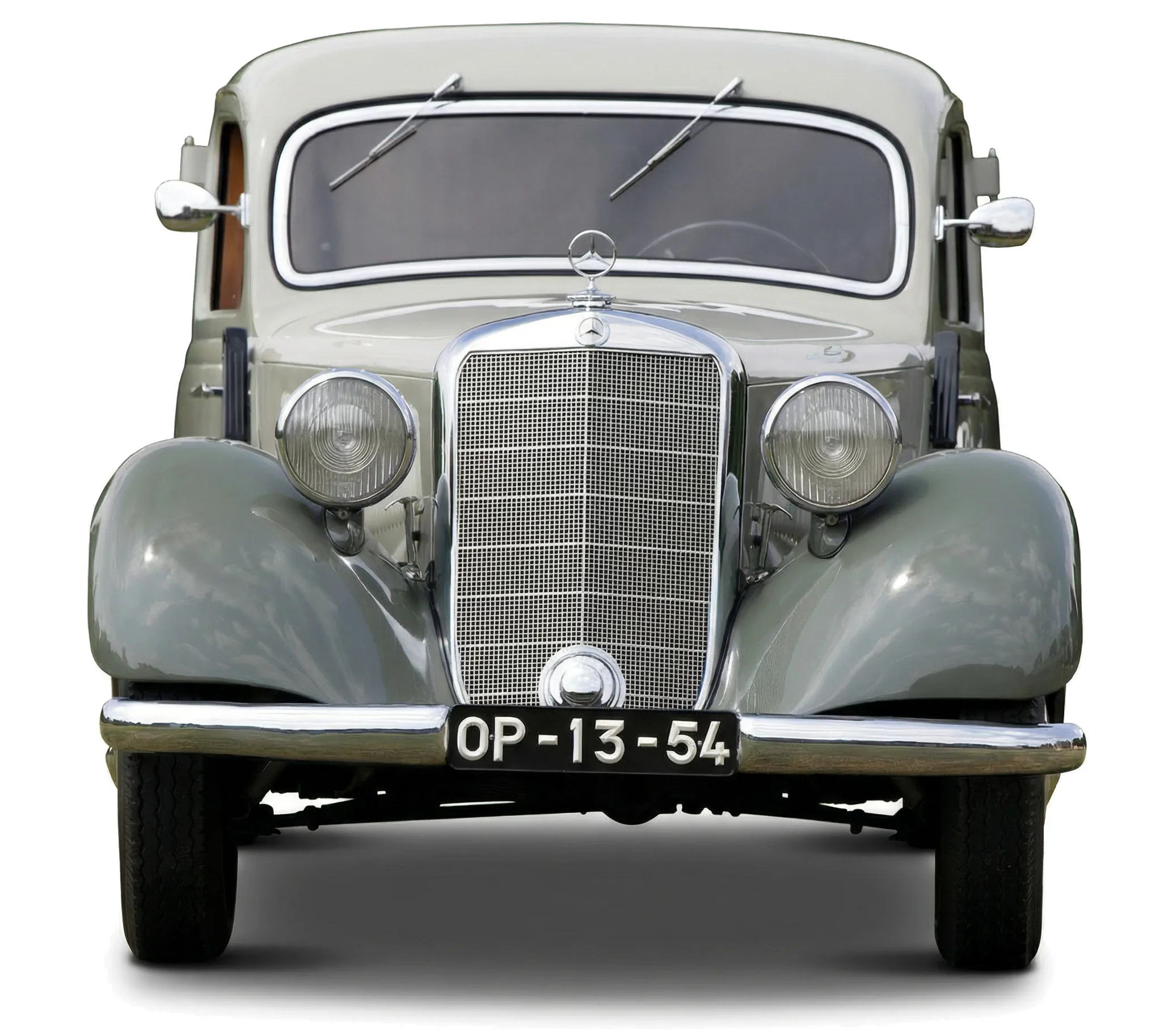 Фургон Mercedes-Benz 170 Va Kasten-Lieferwagen (Bm.136.074) '1952, вид спереди