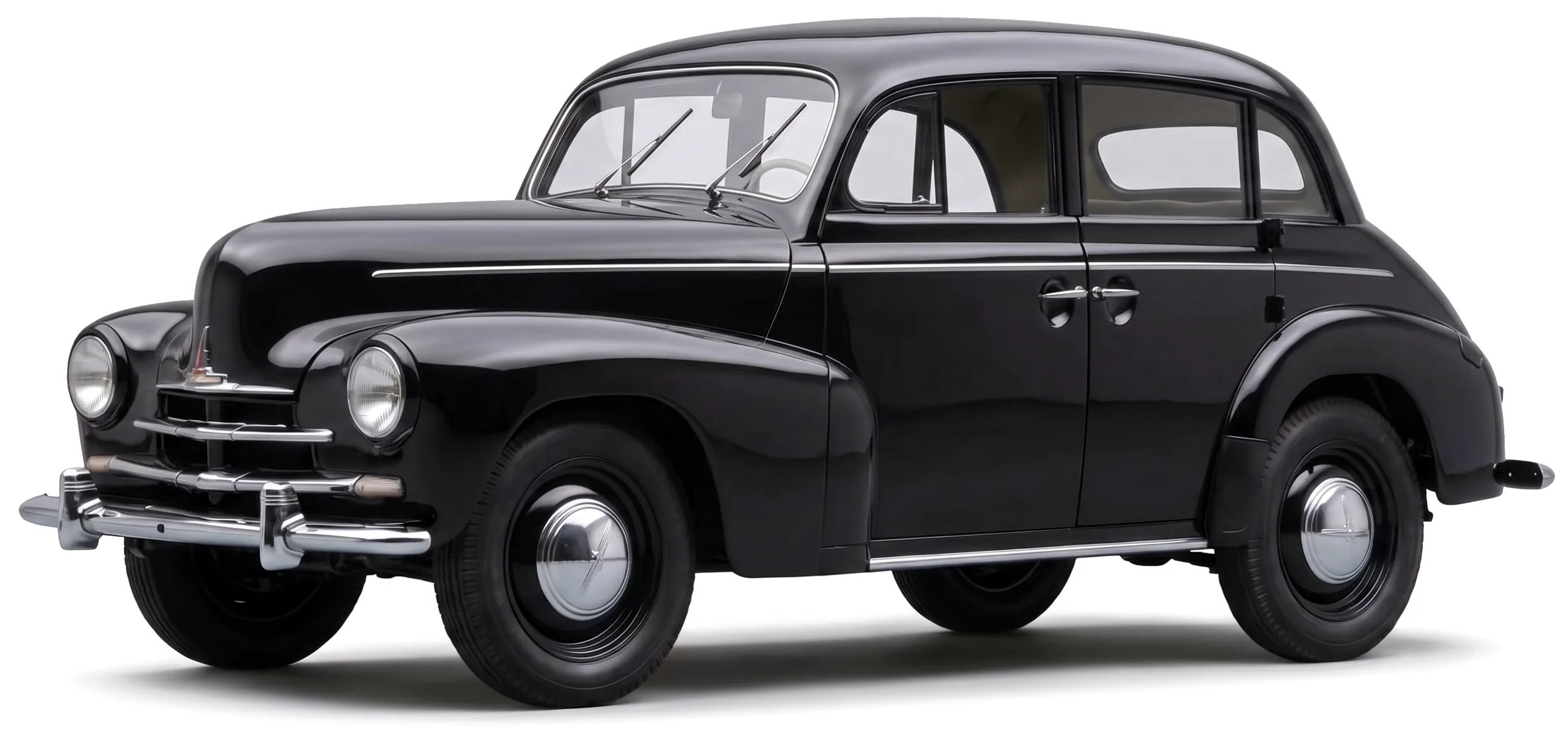 Москвич-401-423 4 Вариант 1949 — опытный седан — белый фон