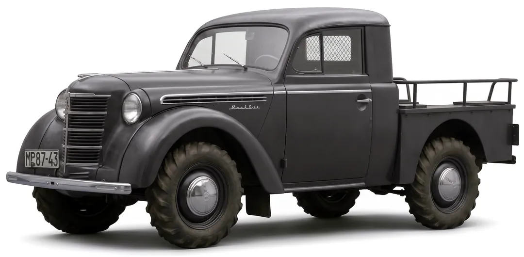 Москвич-400П-431-426 1954 — пикап — белый фон