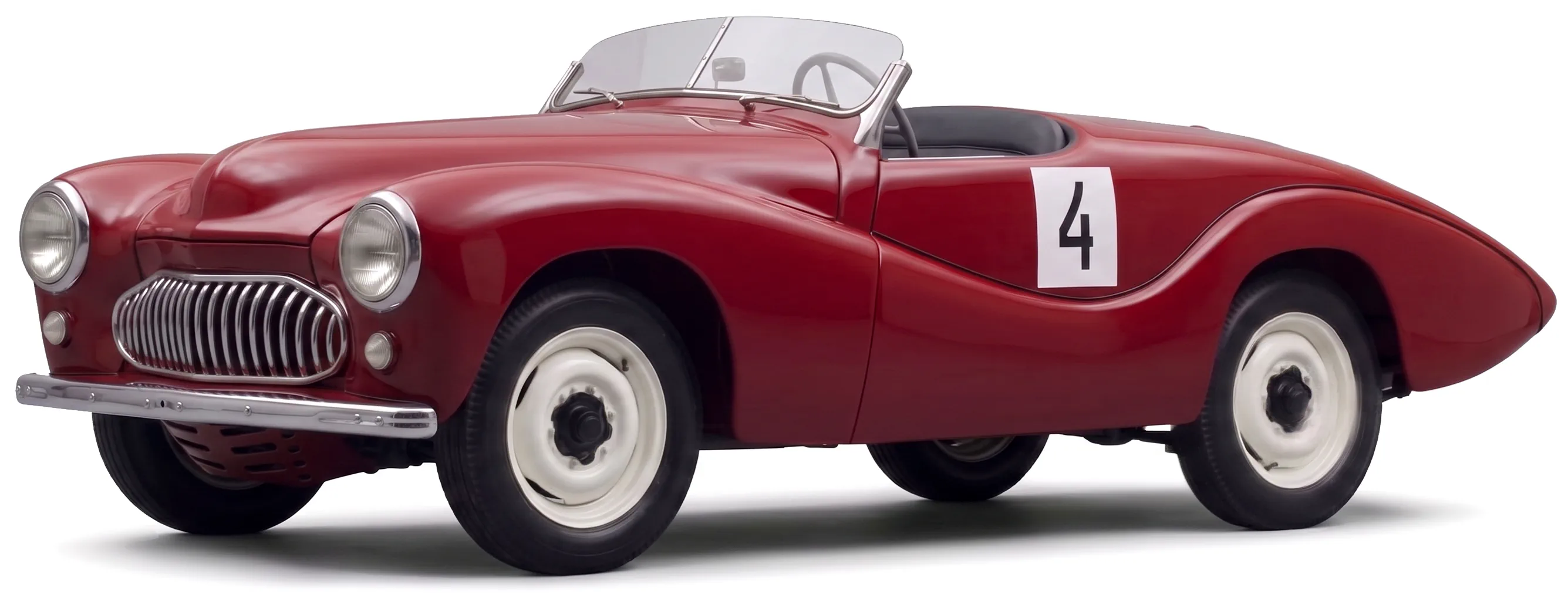 Москвич-Спорт 1954 — советский спорткар — белый фон