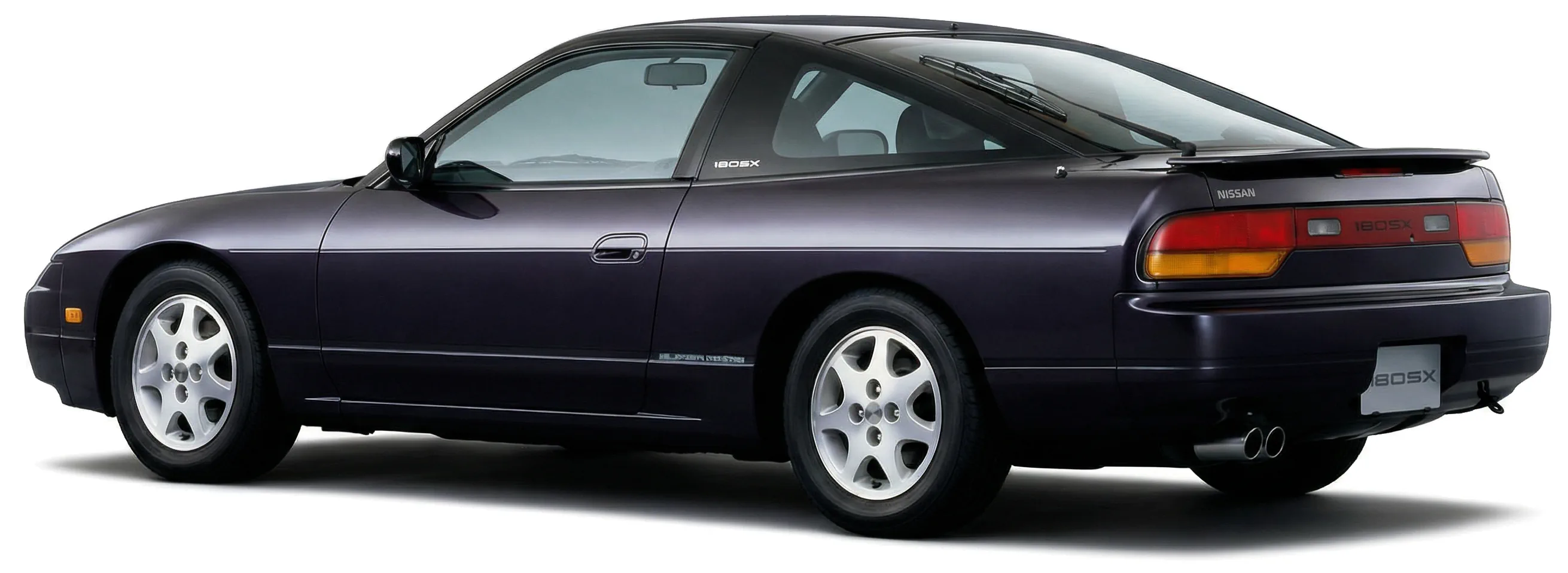 Японский автомобиль Nissan 180SX Type X 1994–95, вид сбоку под углом