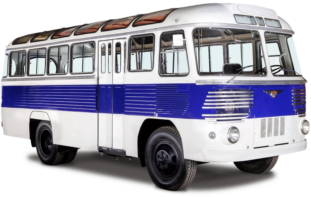 ПАЗ-652 '1958–63 вид спереди под углом