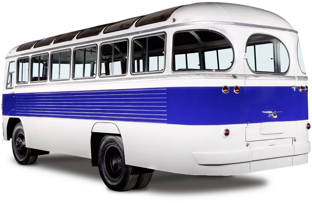 Автобус ПАЗ-652 '1958–63 вид сзади под углом