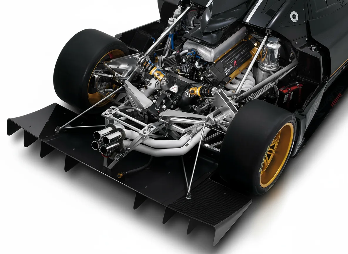 Двигатель спорткара Pagani Zonda R '2009–10