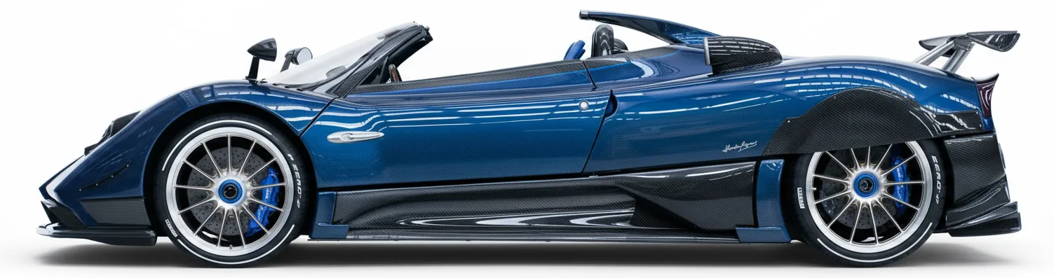 Гиперкар Pagani Zonda HP Barchetta (#76134) '2017 года, вид сбоку