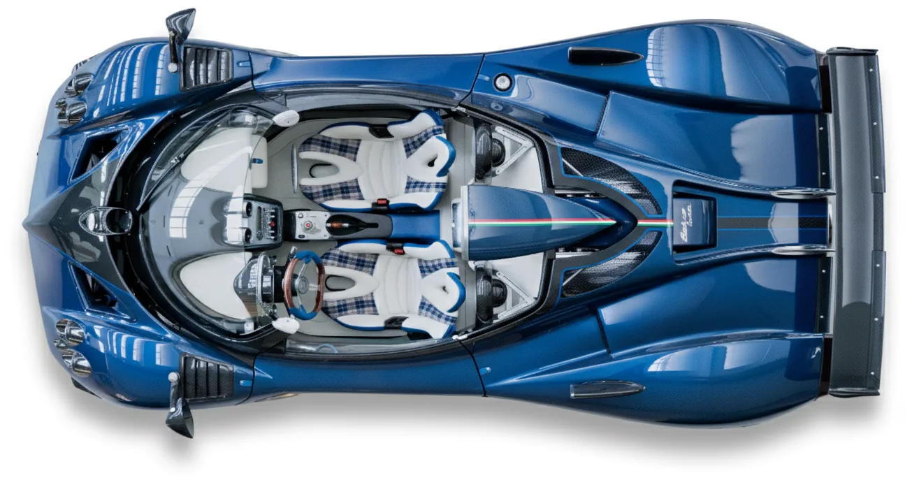Гиперкар Pagani Zonda HP Barchetta (#76134) '2017 года ,вид сверху