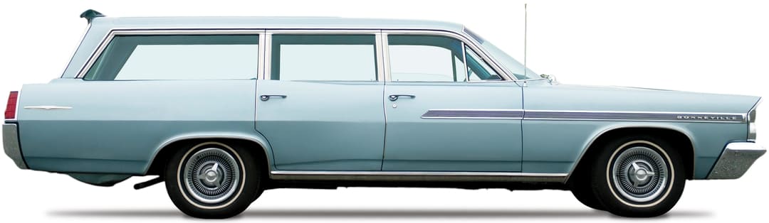 Pontiac Bonneville Custom Safari Station Wagon '1963 года, вид сбоку