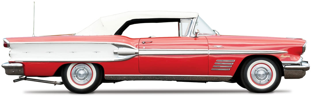 Кабриолет Pontiac Bonneville Convertible '1958 года, вид сбоку