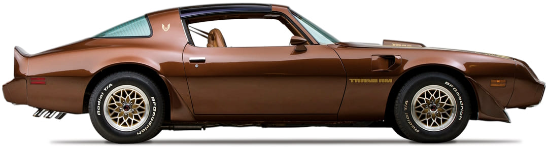 Автомобиль Pontiac Firebird Trans Am '1979 года, вид сбоку