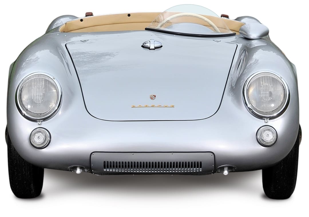 Porsche 550 Spyder '1954–56, вид спереди
