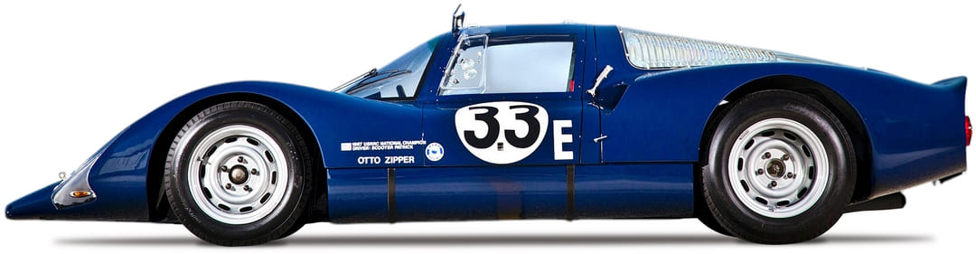 Porsche 906E Racing Coupe '1967, вид сбоку