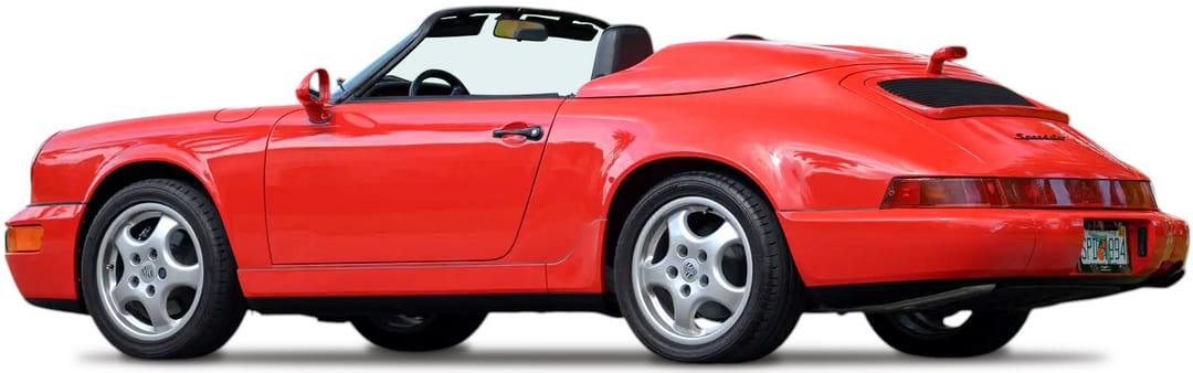 Porsche 911 Speedster '1994 вид сбоку под углом