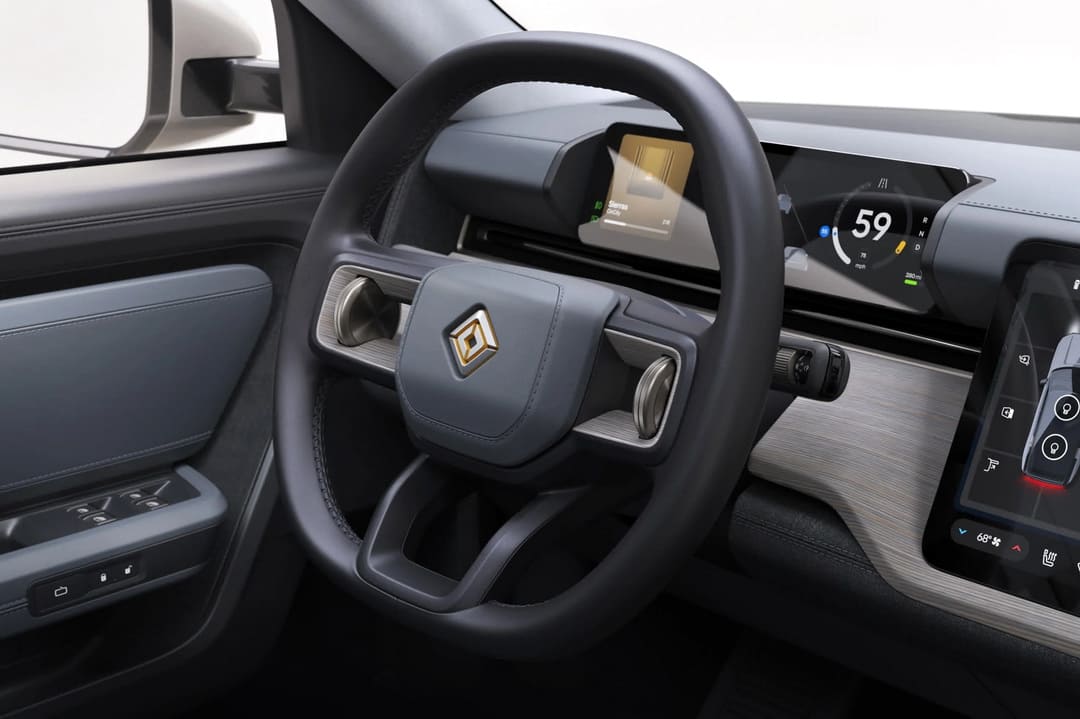 Рулевое колесо автомобиля Rivian R2