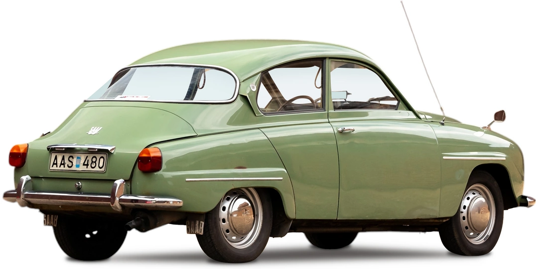 Saab 96 '1965–69 вид сбоку под углом
