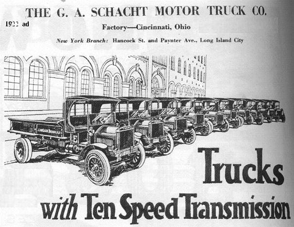 6 1922 Schacht trucks ad